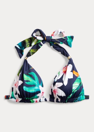 Women's Ralph Lauren Tropical Halter Bikini Tops | 152437AIT